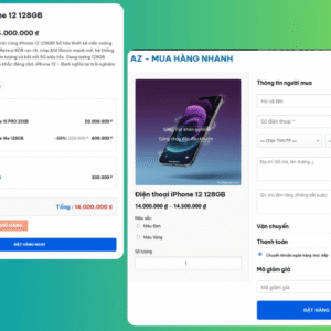 Plugin AZ Mua Hàng Nhanh – Tăng tốc bán hàng cho WooCommerce chỉ trong 1 cú click!